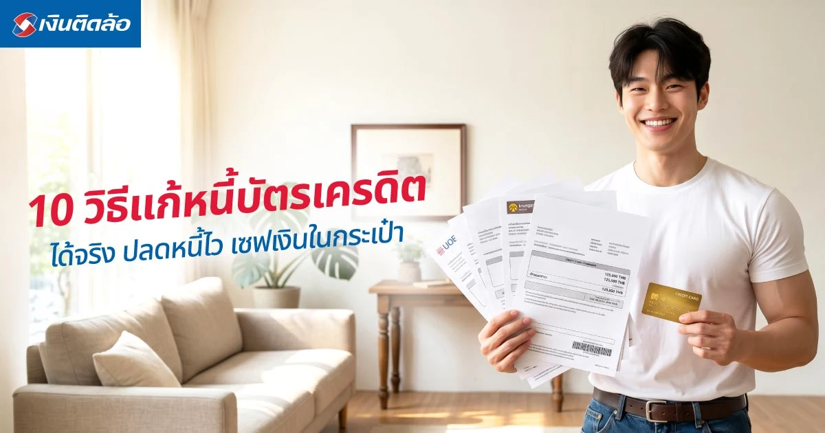10 วิธีแก้หนี้บัตรเครดิต ทำได้จริง ปลดหนี้ไว เซฟเงินในกระเป๋า
