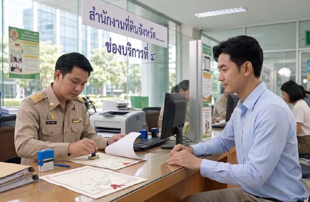 ขั้นตอนขอใบแทนโฉนดที่ดินที่สำนักงานที่ดิน