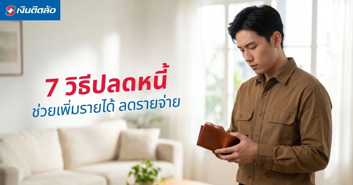 วิธีปลดหนี้ ช่วยเพิ่มรายได้ ลดรายจ่าย และจัดการหนี้ให้เป็นระบบ