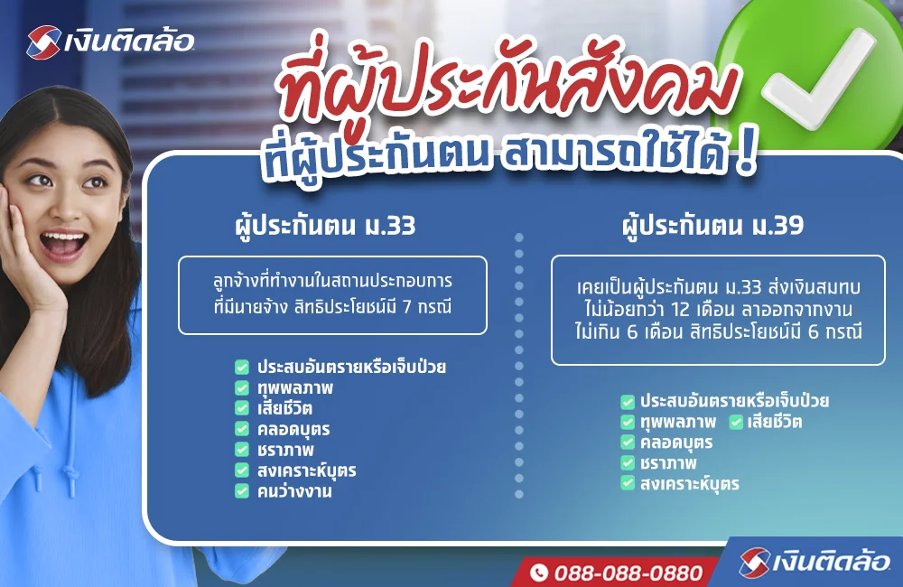 ตรวจสอบสิทธิประกันสังคม ม.33 ม.39 ม.40 ด้วยตัวเองทำยังไง?