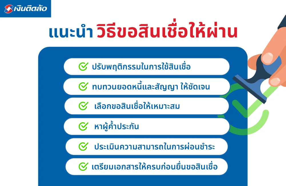 แนะนำวิธีขอสินเชื่อให้ผ่าน