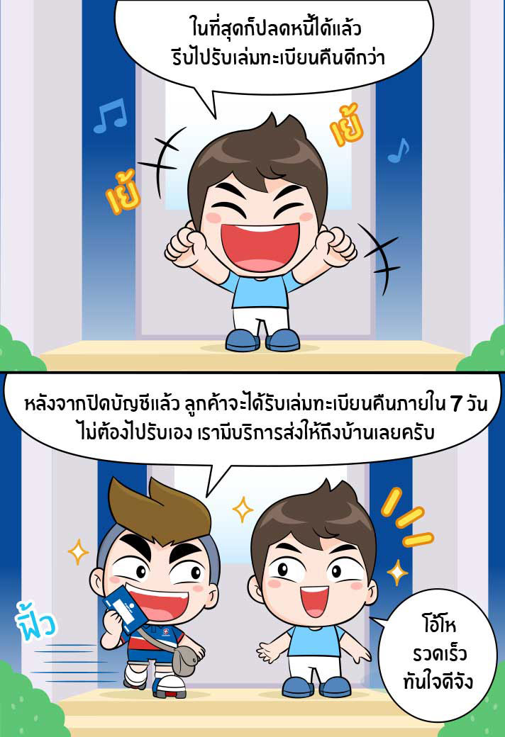 รับเล่มคืนไว ส่งให้ถึงบ้าน