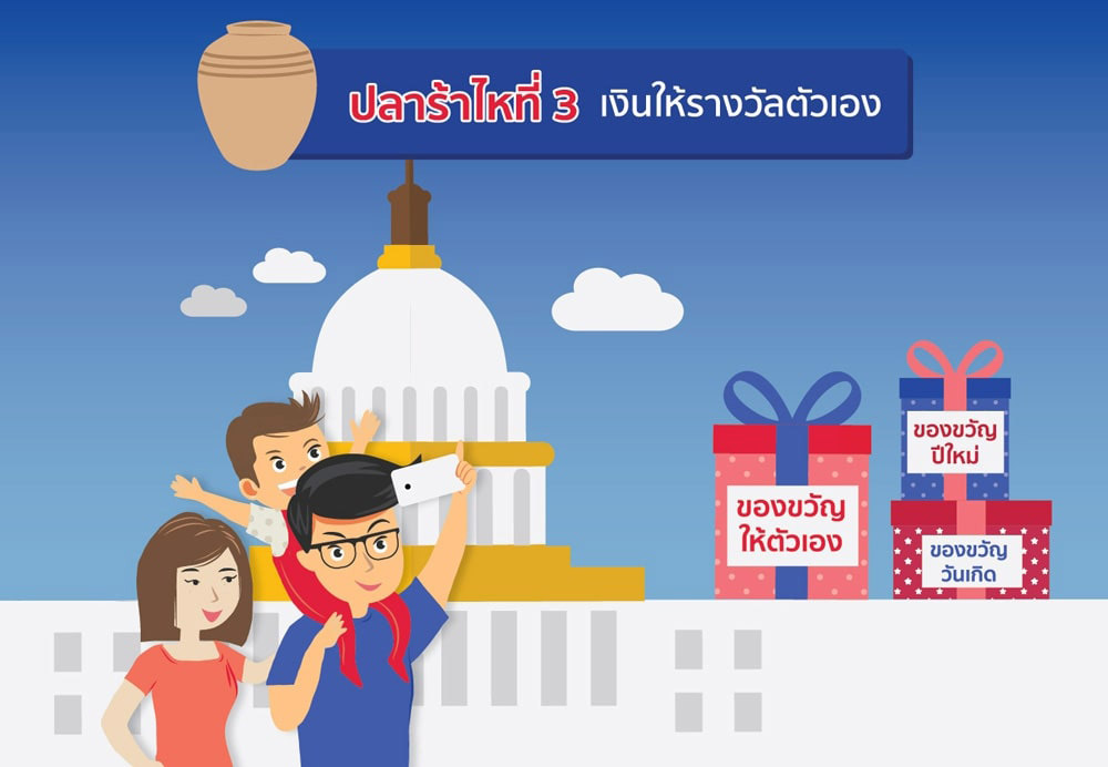 ปลาร้าไหที่  3 เงินให้รางวัลตัวเอง