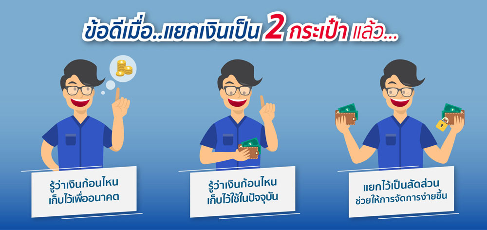 ข้อดีเมื่อ..แยกเงินเป็น2กระเป๋า แล้ว... ข้อดีเมื่อ..แยกเงินเป็น2กระเป๋า แล้ว...